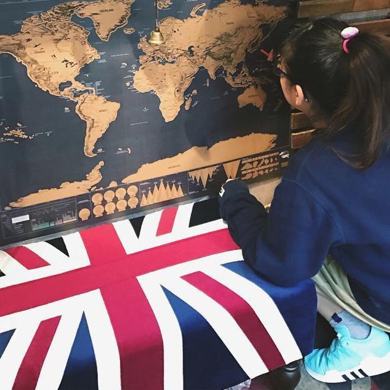 Wanderlust Scratch Off Map