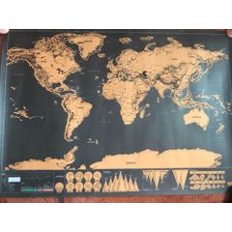 Wanderlust Scratch Off Map