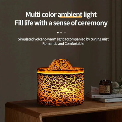 Plug-in Volcano Aromatic Diffuser, Cool Mist Essential Oil Diffuser with 3-Speed Timer for Home, Car & Office